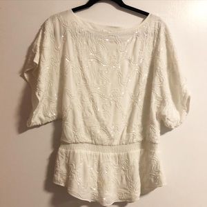 Beaded mm couture top